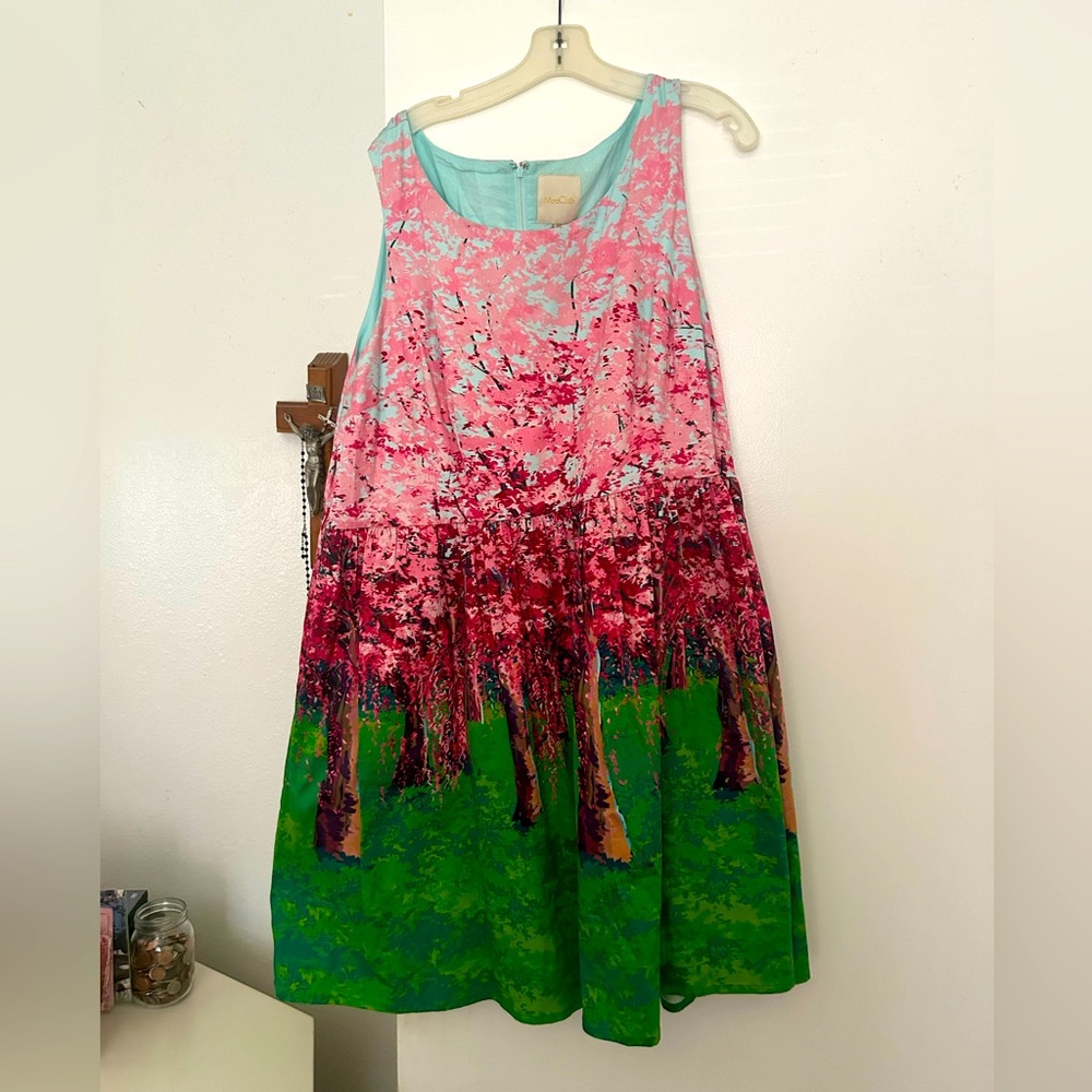 ModCloth 3X used cherry tree dress NO BELT
